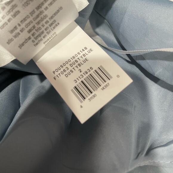 David’s Bridal One Shoulder Maxi Bridesmaid Dress Size 2 - Picture 11 of 13